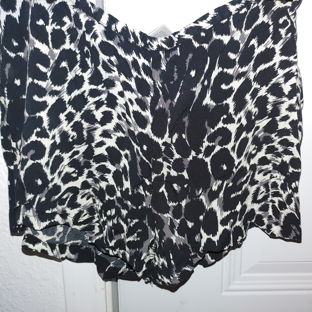 Dots Leopard Print Shorts